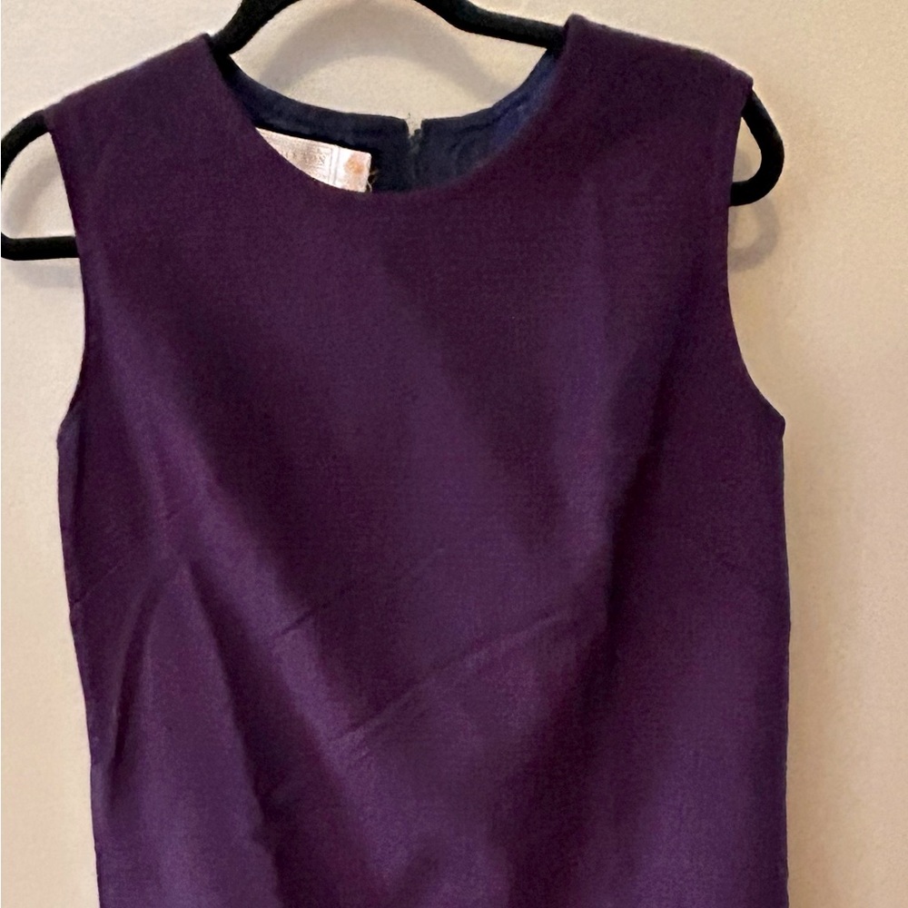 Vintage Pendleton Mini plaid sleeveless wool dress